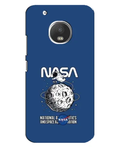 Чехол для Motorola MOTO G5 Plus с картинкой «NASA — лунная миссия»
