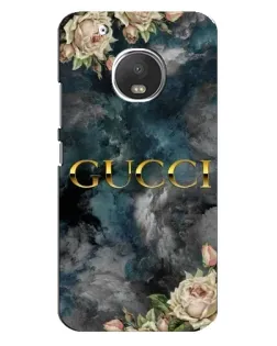 Чехол для Motorola MOTO G5 Plus с картинкой «Абстрактные цветы Gucci»