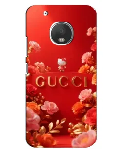 Чехол для Motorola MOTO G5 Plus с картинкой «Gucci — золотой сад»