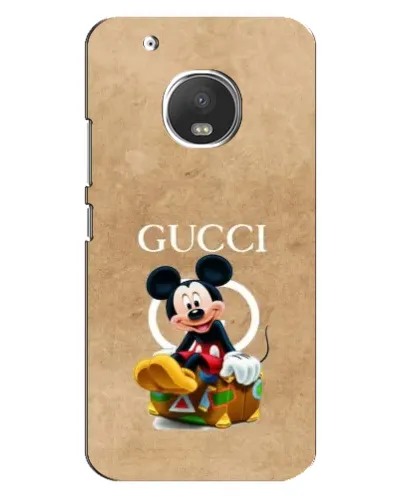 Чехол для Motorola MOTO G5 Plus с картинкой «Микки Маус Gucci — крафт» Чехол для Motorola MOTO G5 Plus с картинкой «Микки Маус Gucci — крафт»