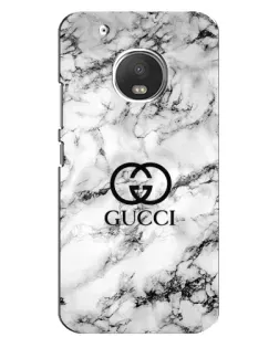 Чехол для Motorola MOTO G5 Plus с картинкой «Gucci — мраморный шик»