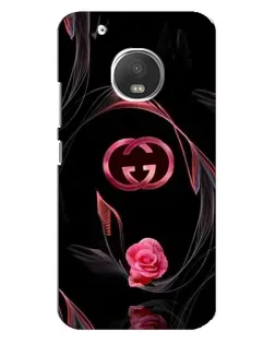 Чехол для Motorola MOTO G5 Plus с картинкой «Gucci — неоновая роза»