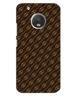 Чехол для Motorola MOTO G5 Plus с картинкой «Gucci — золотые диагонали»