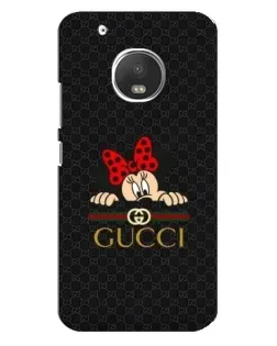 Чехол для Motorola MOTO G5 Plus с картинкой «Минни Маус Gucci — черный»