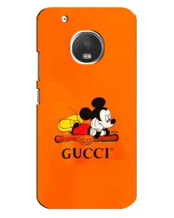 Чехол для Motorola MOTO G5 Plus с картинкой «Микки Маус Gucci — оранж»
