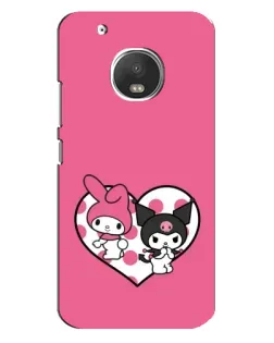 Чехол для Motorola MOTO G5 Plus с картинкой «Kuromi и My Melody»