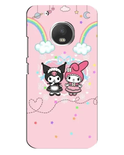 Чехол для Motorola MOTO G5 Plus с картинкой «My Melody и Kuromi»