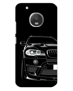 Чехол для Motorola MOTO G5 Plus с картинкой «Темный силуэт BMW»