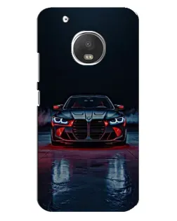 Чехол для Motorola MOTO G5 Plus с картинкой «BMW на мокрой дороге»