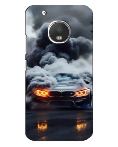 Чехол для Motorola MOTO G5 Plus с картинкой «BMW в дыму»