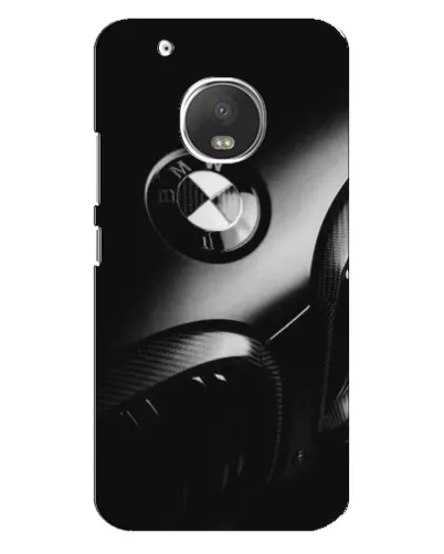 Чехол для Motorola MOTO G5 Plus с картинкой «Эмблема BMW — макро»