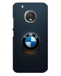 Чехол для Motorola MOTO G5 Plus с картинкой «Логотип BMW — минимализм»
