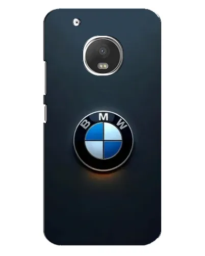 Чехол для Motorola MOTO G5 Plus с картинкой «Логотип BMW — минимализм»