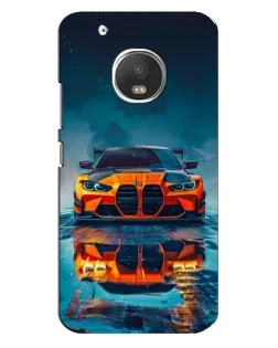 Чехол для Motorola MOTO G5 Plus с картинкой «BMW — золотая эмблема»