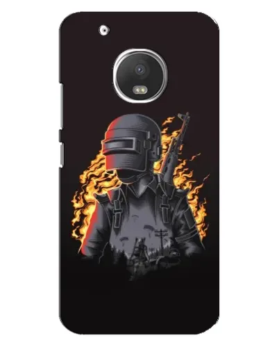 Чехол для Motorola MOTO G5 Plus с картинкой «PUBG — огненный силуэт» Чехол для Motorola MOTO G5 Plus с картинкой «PUBG — огненный силуэт»