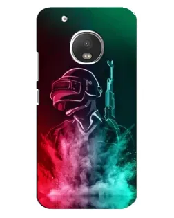 Чехол для Motorola MOTO G5 Plus с картинкой «PUBG — огненный воин»