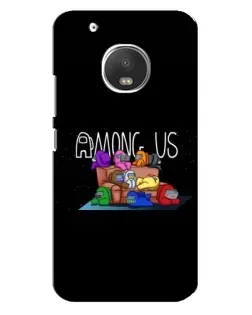 Чехол для Motorola MOTO G5 Plus с картинкой «Логотип Among Us»