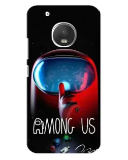 Чехол для Motorola MOTO G5 Plus с картинкой «Красный импостер — макро»