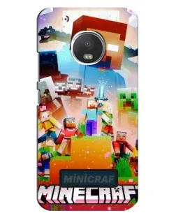 Чехол для Motorola MOTO G5 Plus с картинкой «Minecraft герои игры»