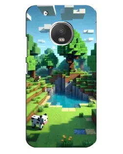 Чехол для Motorola MOTO G5 Plus с картинкой «Minecraft летний день»