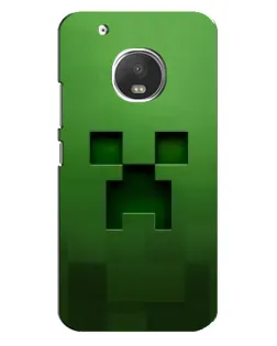 Чехол для Motorola MOTO G5 Plus с картинкой «Крипер микро-дизайн»