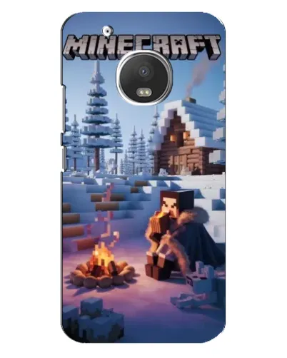 Чехол для Motorola MOTO G5 Plus с картинкой «Зимний Minecraft»