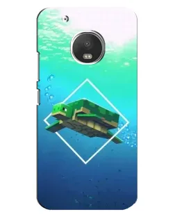 Чехол для Motorola MOTO G5 Plus с картинкой «Черепаха Minecraft»