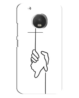 Чехол для Motorola MOTO G5 Plus с картинкой «Рука держит»