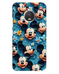 Чехол для Motorola MOTO G5 Plus с картинкой «Паттерн Микки и Минни»