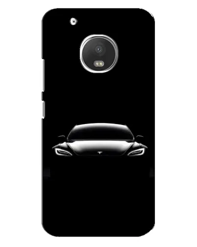 Чехол для Motorola MOTO G5 Plus с картинкой «Фары Tesla Night» Чехол для Motorola MOTO G5 Plus с картинкой «Фары Tesla Night»