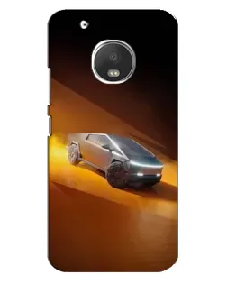 Чехол для Motorola MOTO G5 Plus с картинкой «Cybertruck в пустыне»