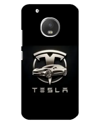 Чехол для Motorola MOTO G5 Plus с картинкой «Tesla — серебристое авто» Чехол для Motorola MOTO G5 Plus с картинкой «Tesla — серебристое авто»