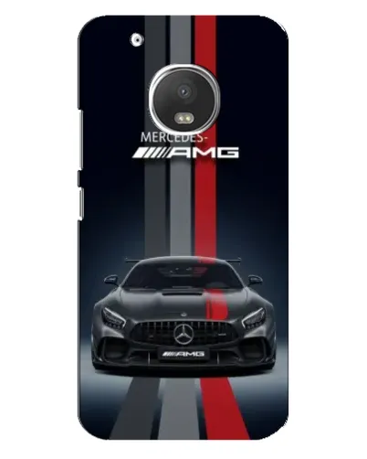 Чехол для Motorola MOTO G5 Plus с картинкой «Mercedes — белый карбон»