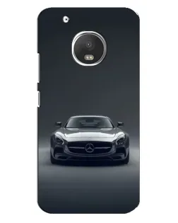 Чехол для Motorola MOTO G5 Plus с картинкой «Mercedes на черном»