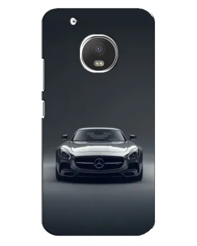 Чехол для Motorola MOTO G5 Plus с картинкой «Mercedes на черном»