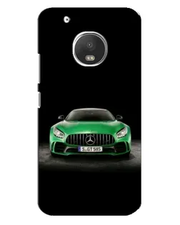 Чехол для Motorola MOTO G5 Plus с картинкой «Mercedes — неоновый лого»