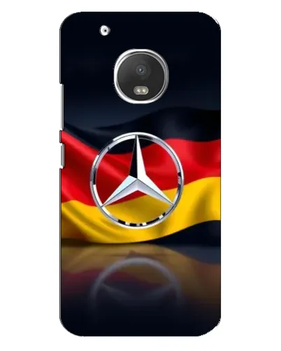 Чехол для Motorola MOTO G5 Plus с картинкой «Mercedes — флаг Германии»