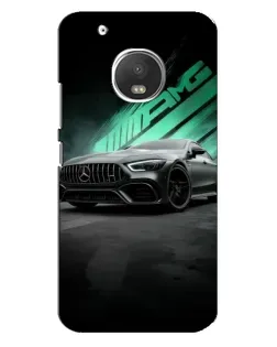Чехол для Motorola MOTO G5 Plus с картинкой «Темный Mercedes AMG»
