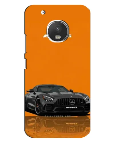 Чехол для Motorola MOTO G5 Plus с картинкой «Оранжевый Mercedes AMG»