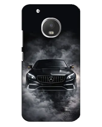 Чехол для Motorola MOTO G5 Plus с картинкой «Mercedes в дыму»