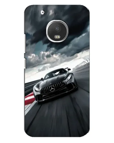 Чехол для Motorola MOTO G5 Plus с картинкой «Гоночный Mercedes AMG»