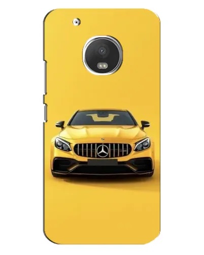 Чехол для Motorola MOTO G5 Plus с картинкой «Желтый Mercedes GT»