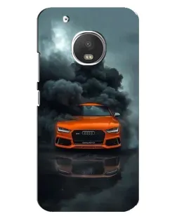 Чехол для Motorola MOTO G5 Plus с картинкой «Audi в облаках дыма»