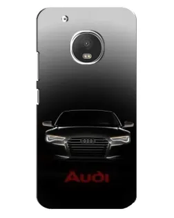 Чехол для Motorola MOTO G5 Plus с картинкой «Audi — градиентный контур»