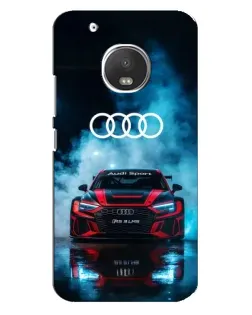 Чехол для Motorola MOTO G5 Plus с картинкой «Audi Sport — неон»