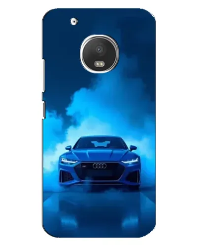 Чехол для Motorola MOTO G5 Plus с картинкой «Audi — голубая энергия» Чехол для Motorola MOTO G5 Plus с картинкой «Audi — голубая энергия»
