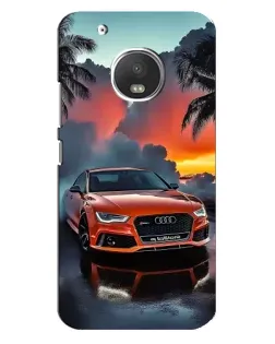Чехол для Motorola MOTO G5 Plus с картинкой «Audi — закат»