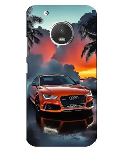Чехол для Motorola MOTO G5 Plus с картинкой «Audi — закат» Чехол для Motorola MOTO G5 Plus с картинкой «Audi — закат»
