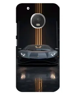 Чехол для Motorola MOTO G5 Plus с картинкой «Lamborghini золотые линии» Чехол для Motorola MOTO G5 Plus с картинкой «Lamborghini золотые линии»