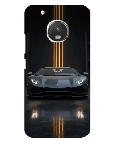 Чехол для Motorola MOTO G5 Plus с картинкой «Lamborghini золотые линии» Чехол для Motorola MOTO G5 Plus с картинкой «Lamborghini золотые линии»